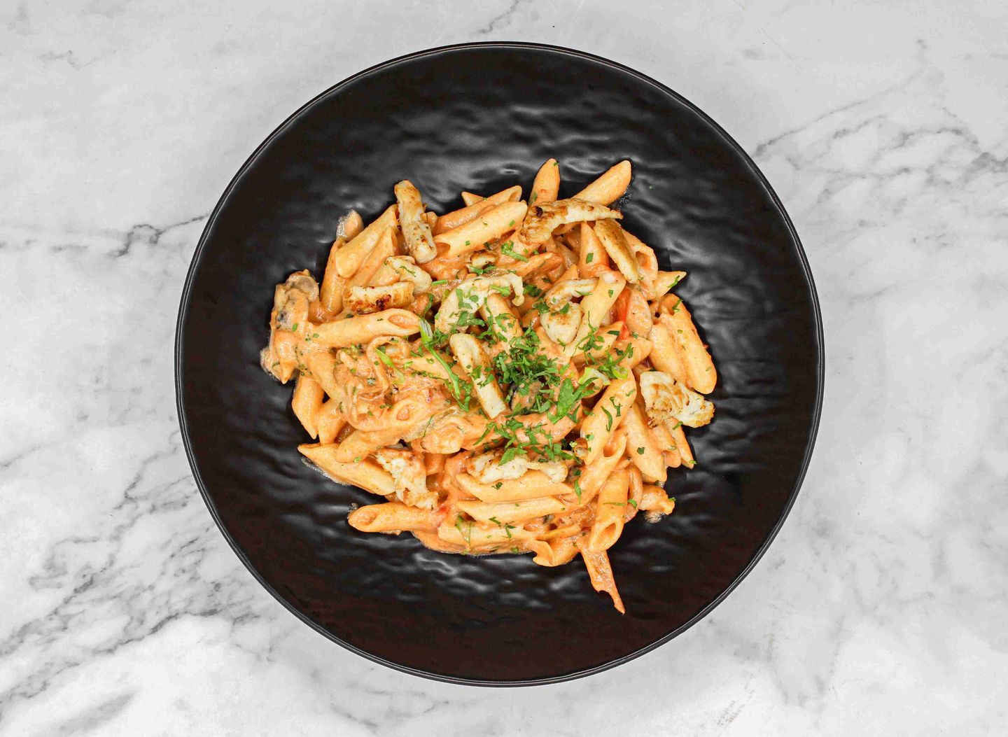 Pink Pasta With Chicken