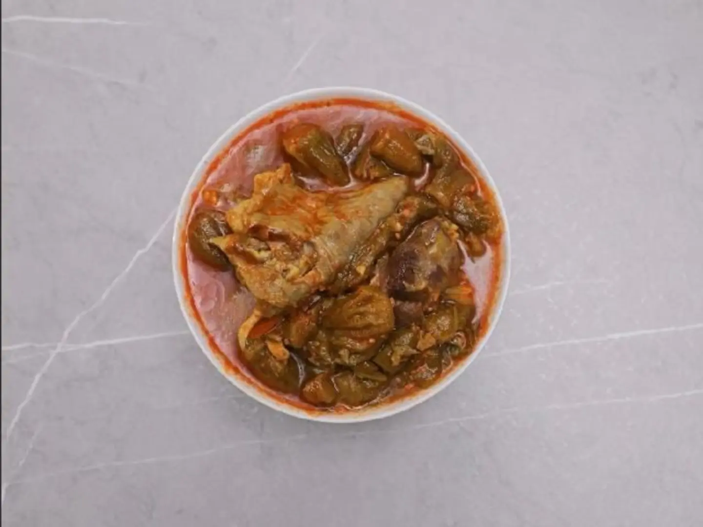 Okra Broth With Meat And Rice