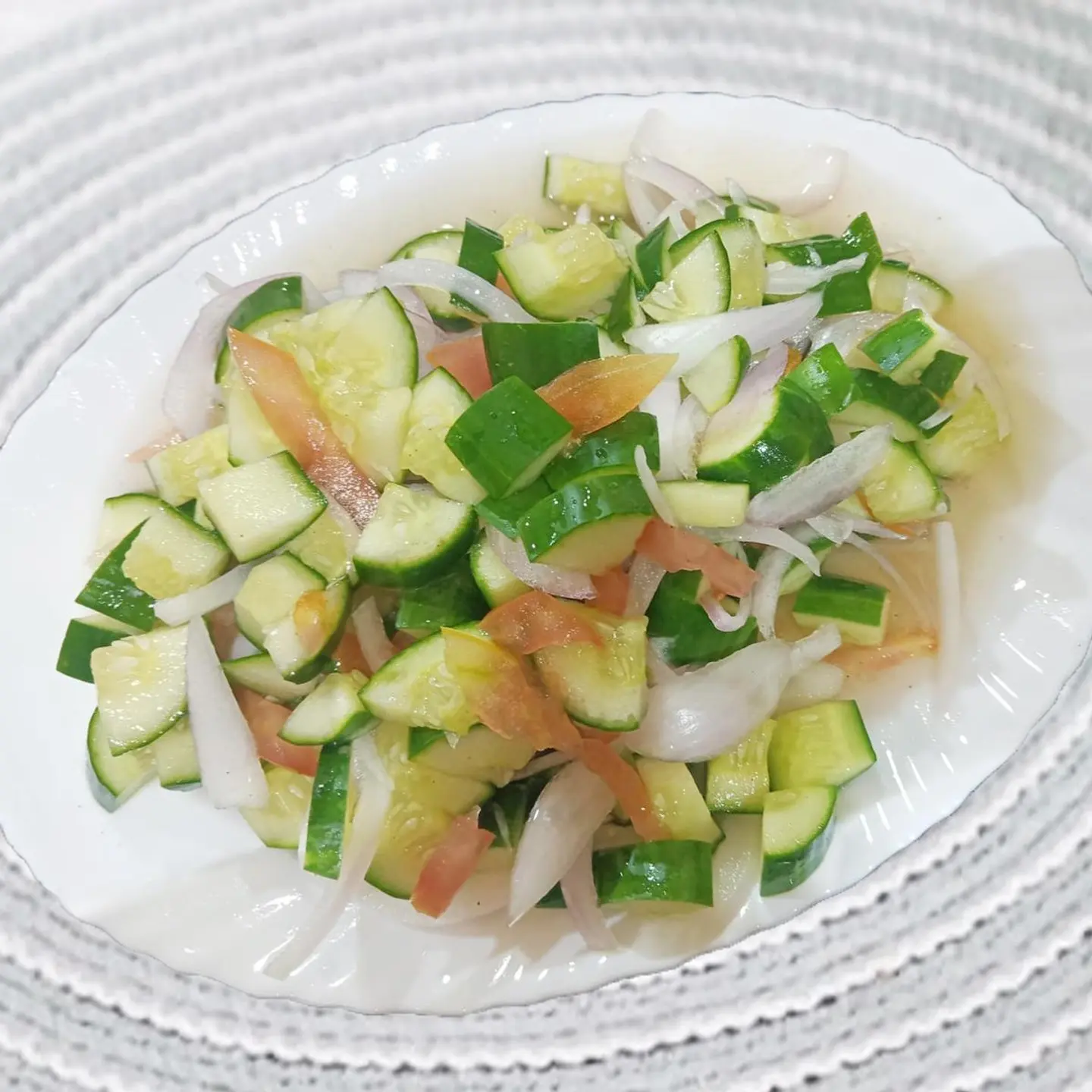 Sweet Sour Cucumber Salad