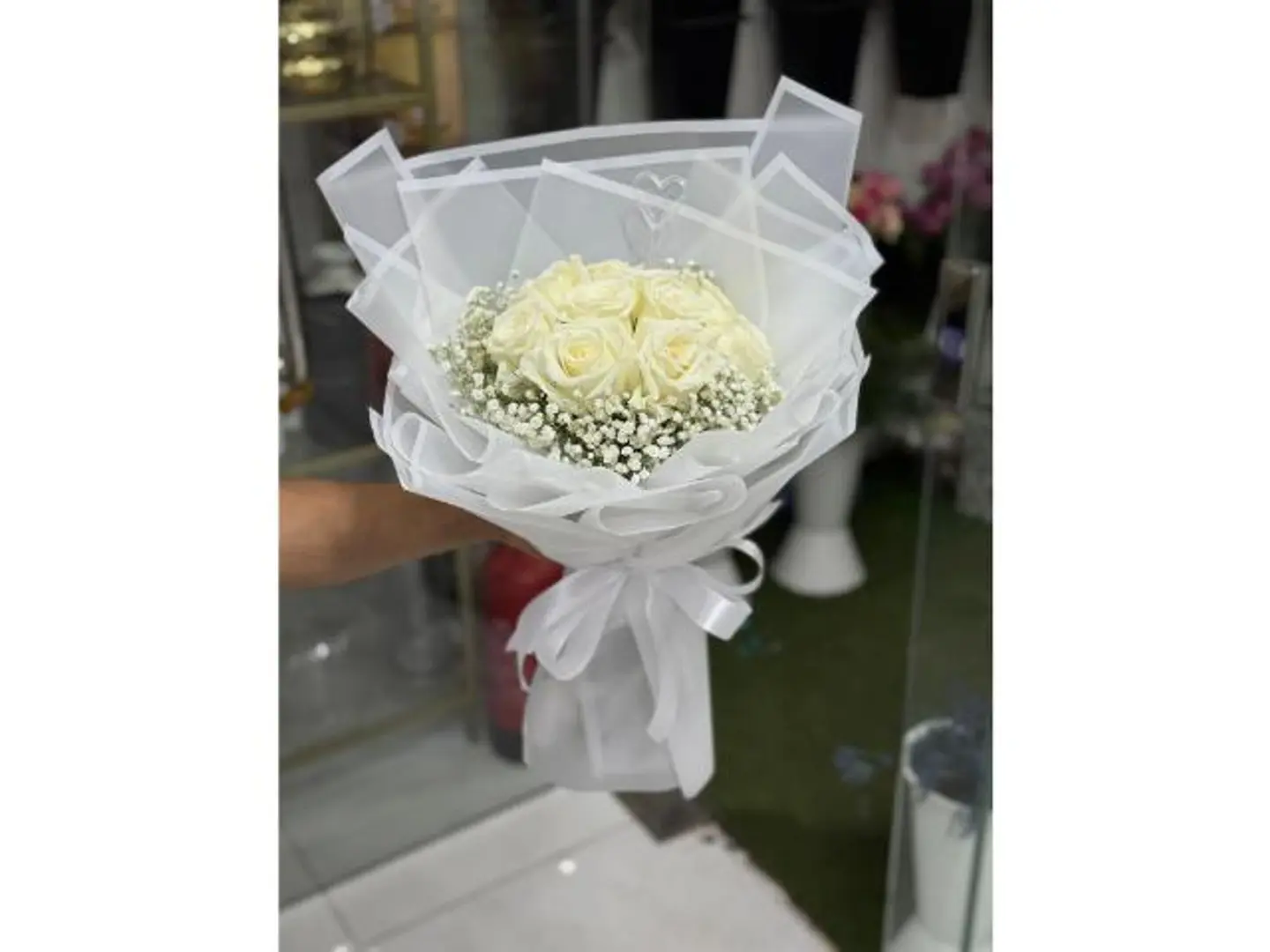 White Rose Bouquet
