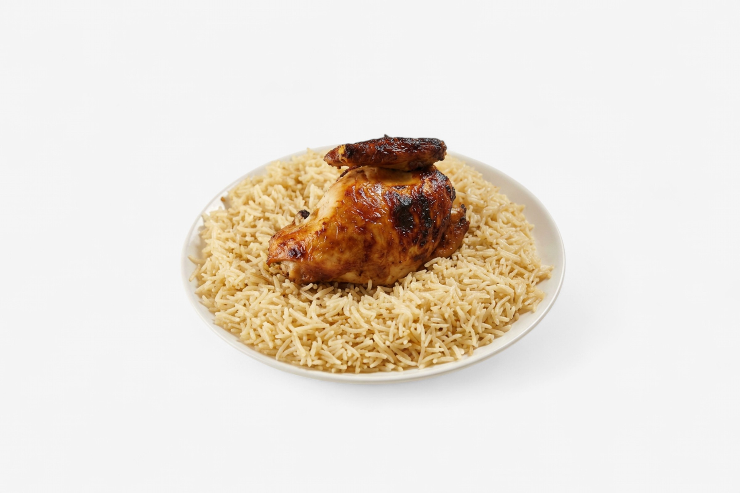 ربع شواية كلاسيك مع أرز ابيض