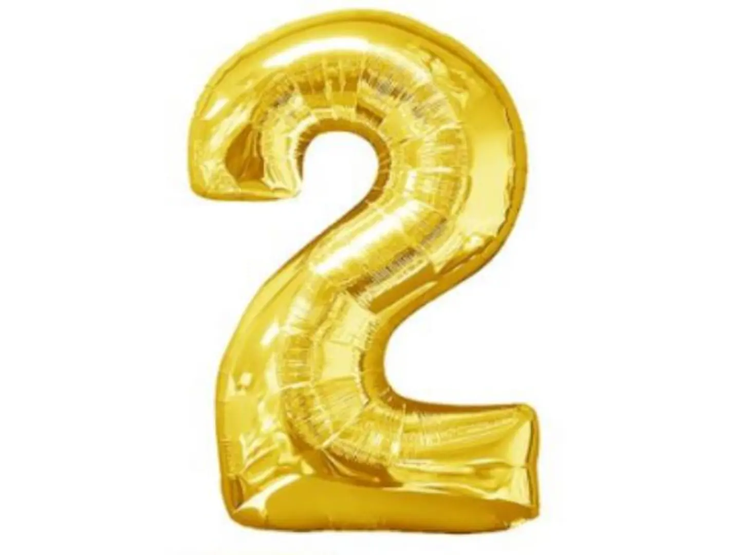 بالون هيليوم ذهبي رقم 2