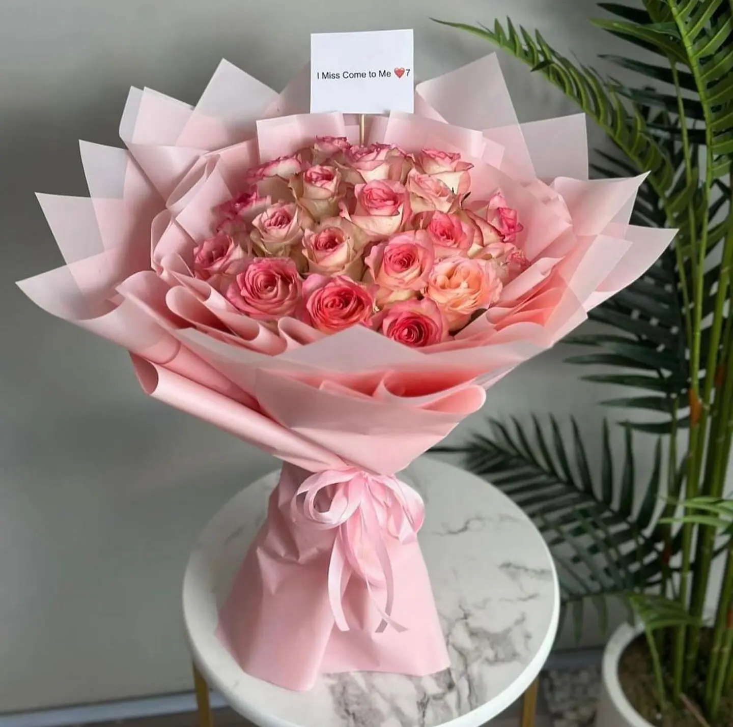 بوكيه ورد الحديقه