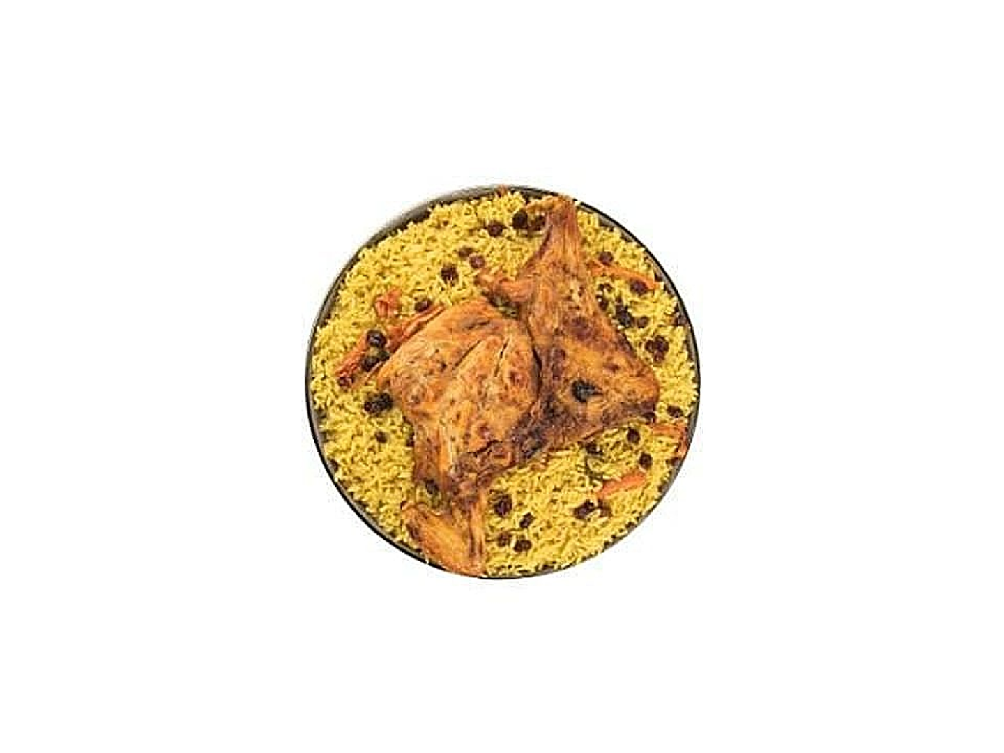 Quarter Chicken Meal With Rice And Vegetables