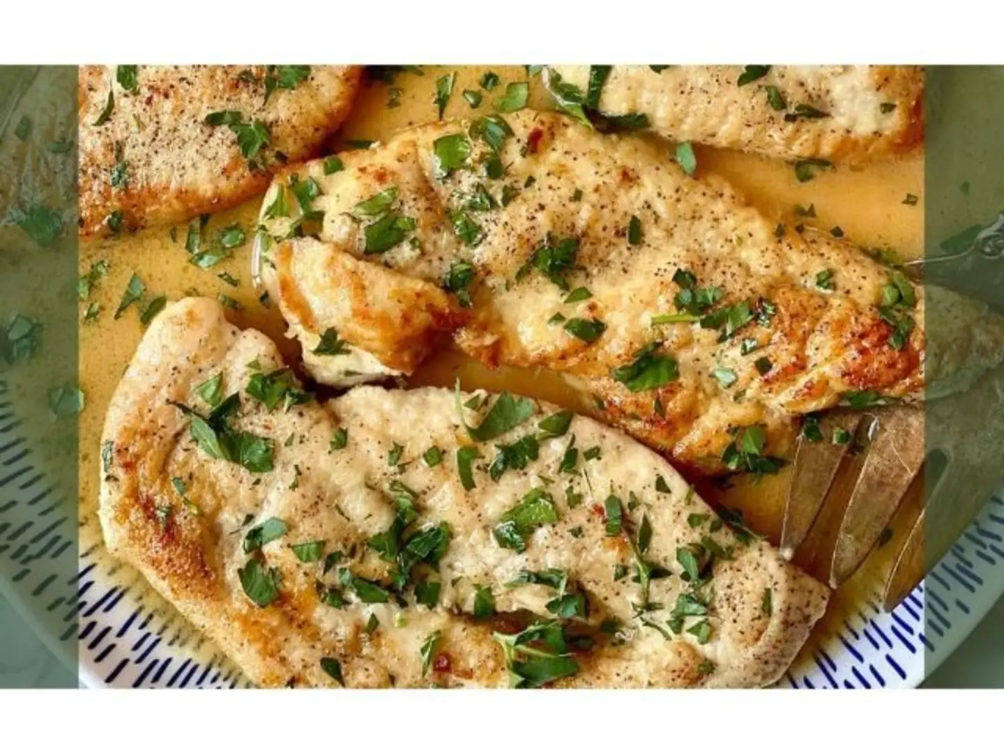 شرائح دجاج بالاعشاب