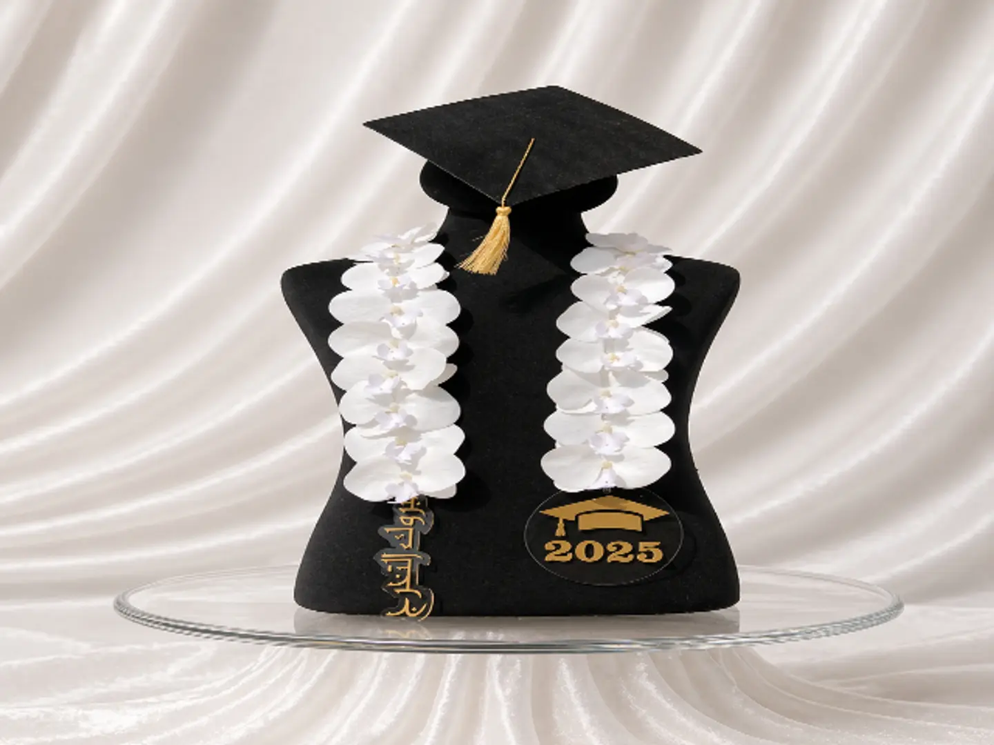 White Graduation Sash