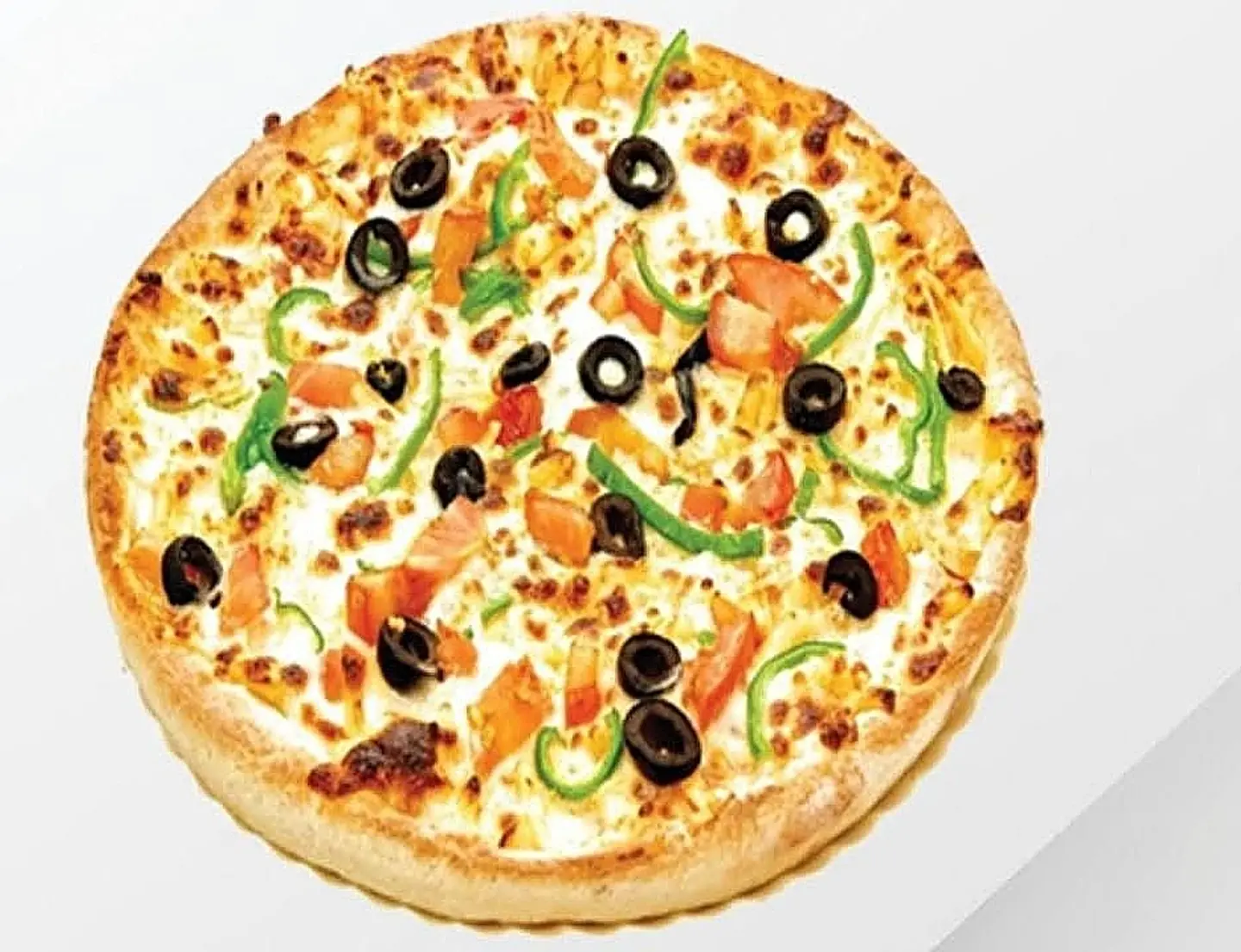 Melted Cheese With Vegetables Pizza
