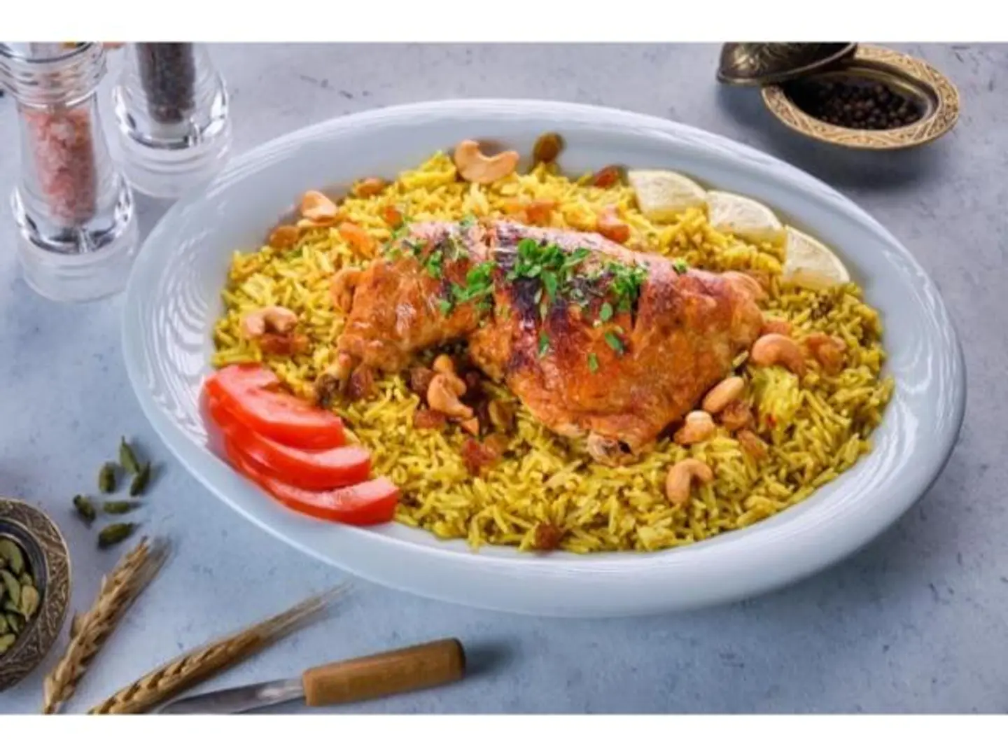 ربع حبة اوصال مع الرز