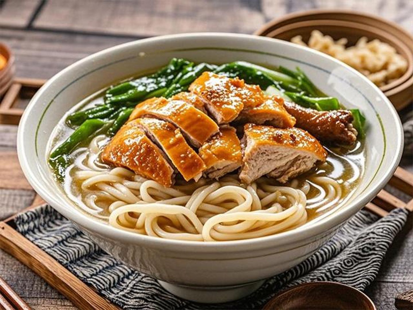 Roasted Soy Sauce Chicken Noodles