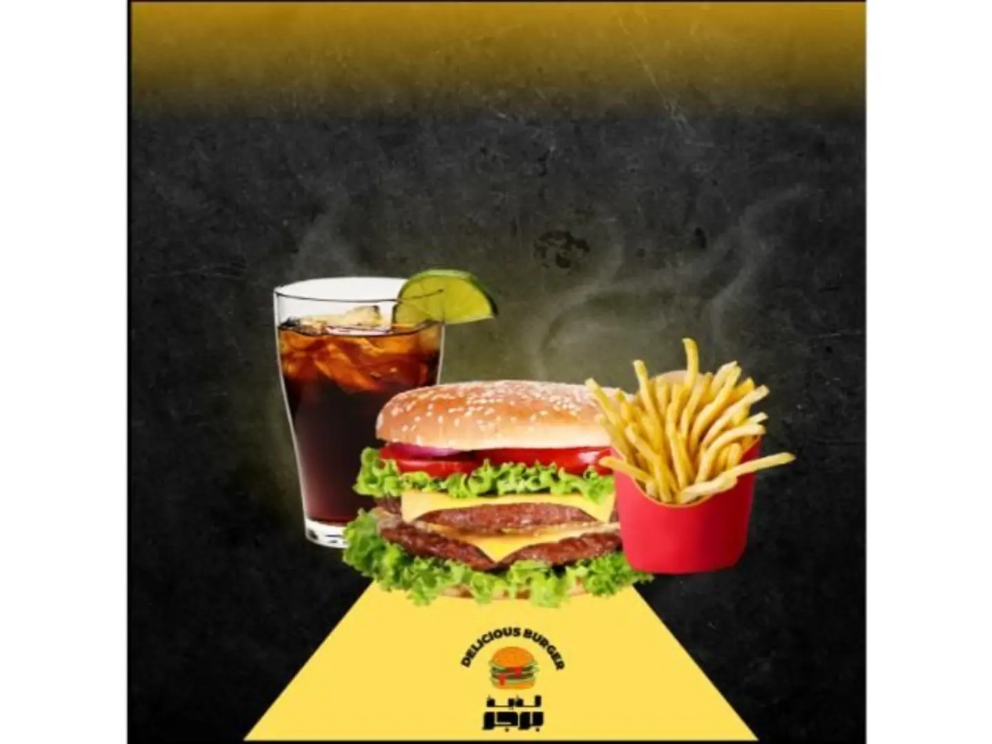 Double Beef Burger With Cheese Meal