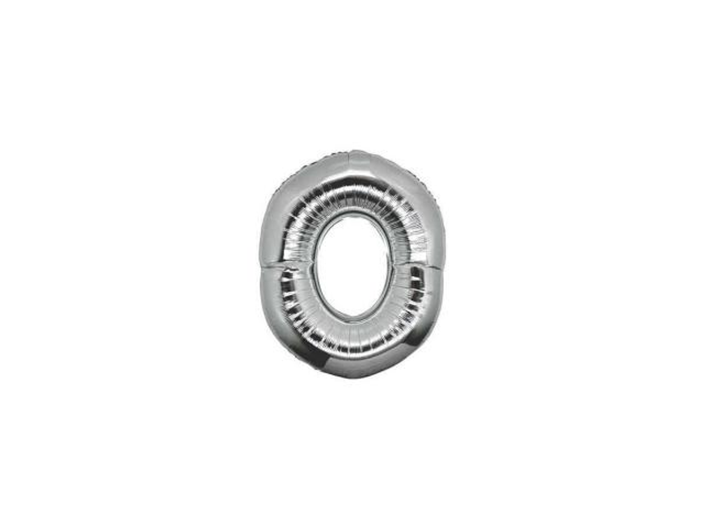 Balloon Letter O Silver