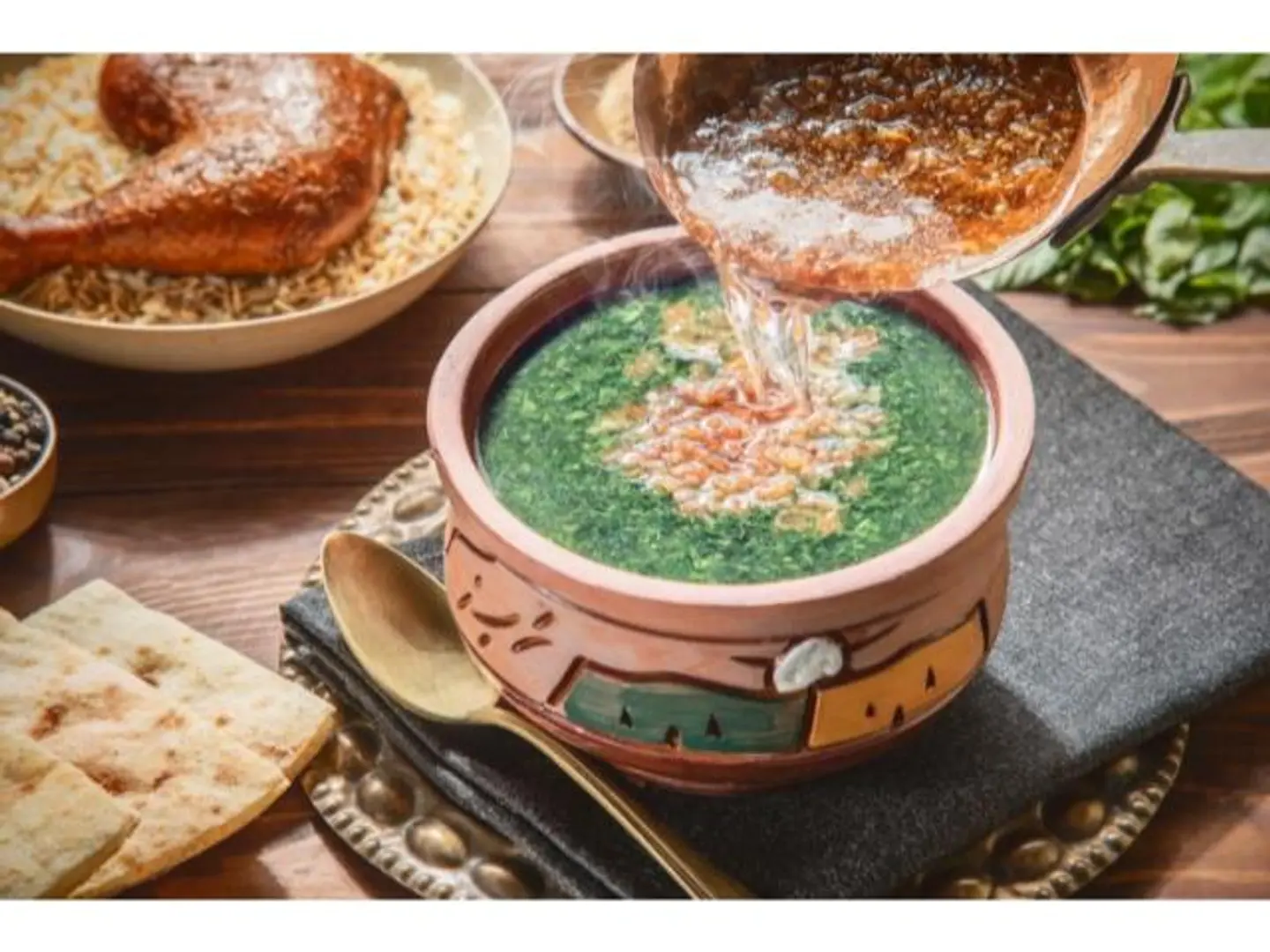 Mixed Vegetables With Mulukhiyah