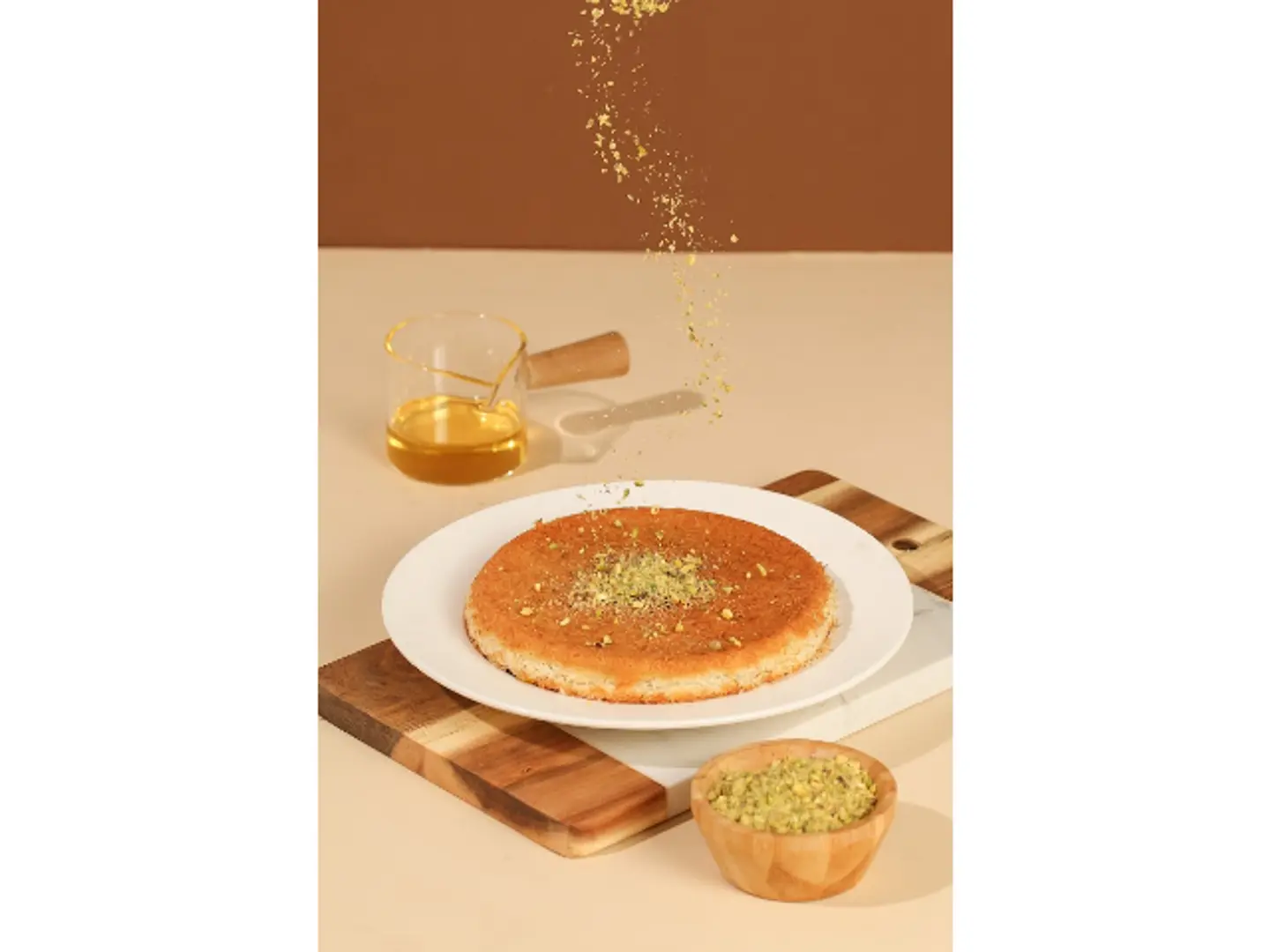 Kunafa With Mixed Cream And Cheese - Small Kunafa With Mixed Cream And Cheese