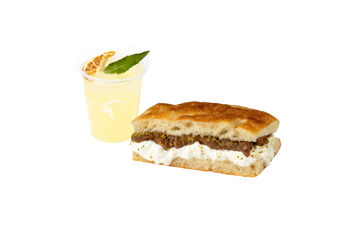 Fig & Stracciatella Sandwich With Lemon