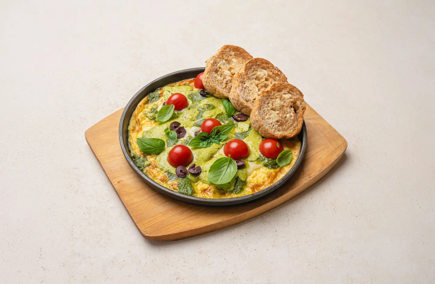 أومليت بالبيستو