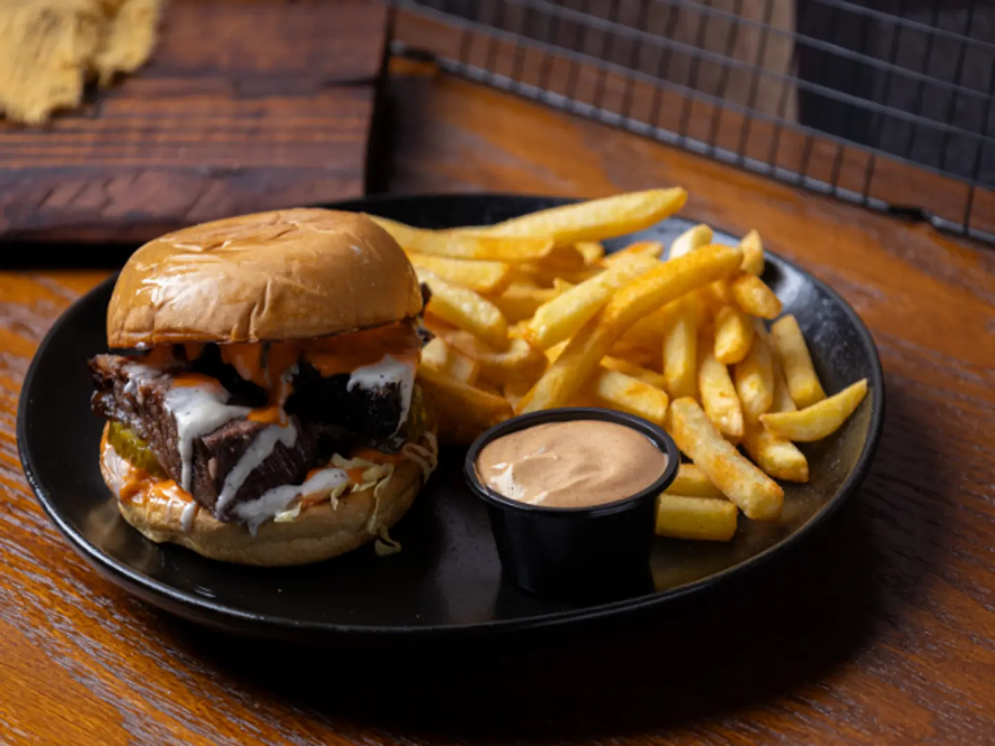 Brisket Truffle Burger - Meal