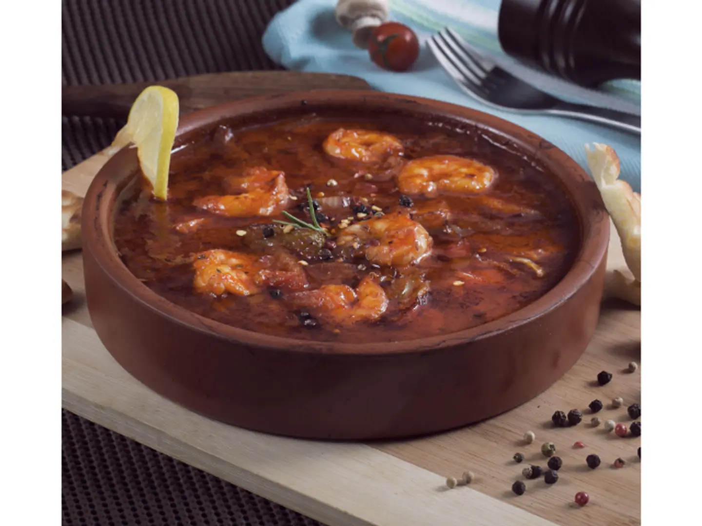 Shrimp Tagine With Cheese
