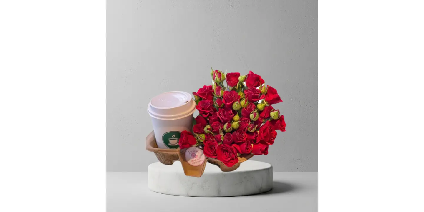 ورد وقهوة حسب الطلب