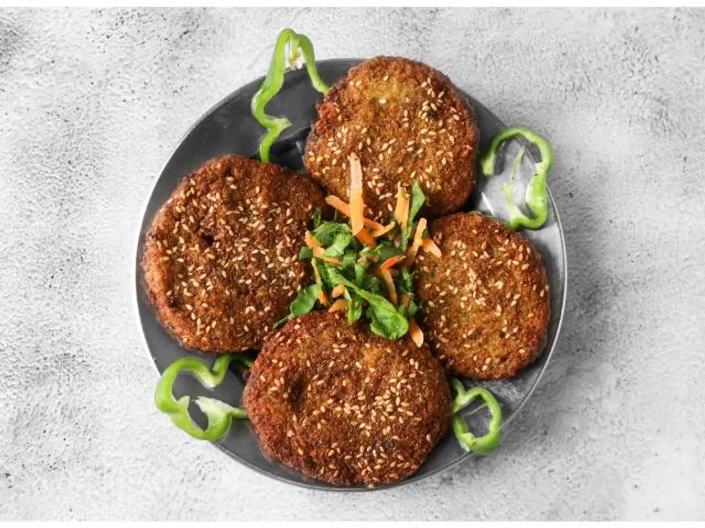Sesame Stuffed Falafel