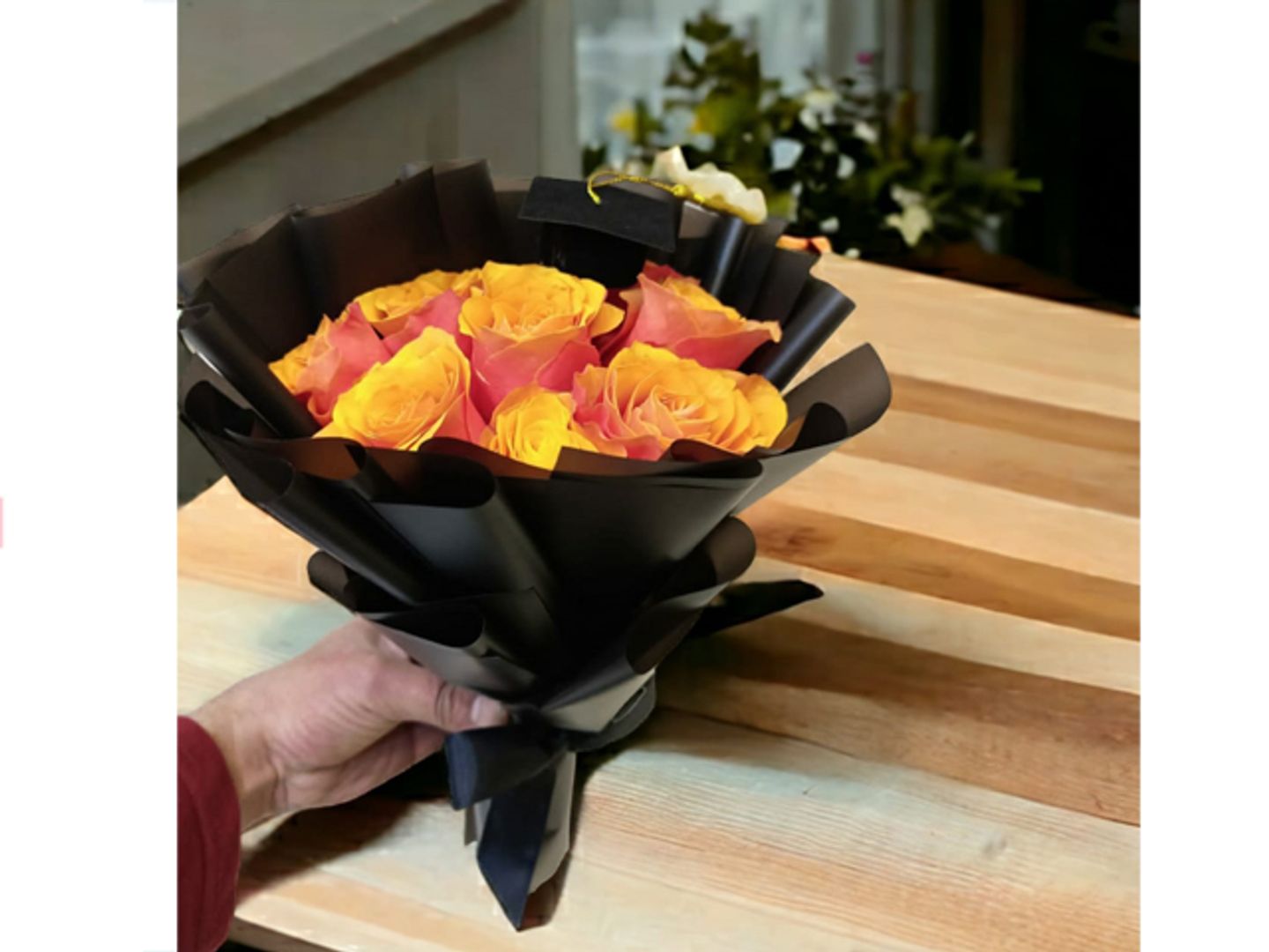 Mini Rose Orange Bouquet