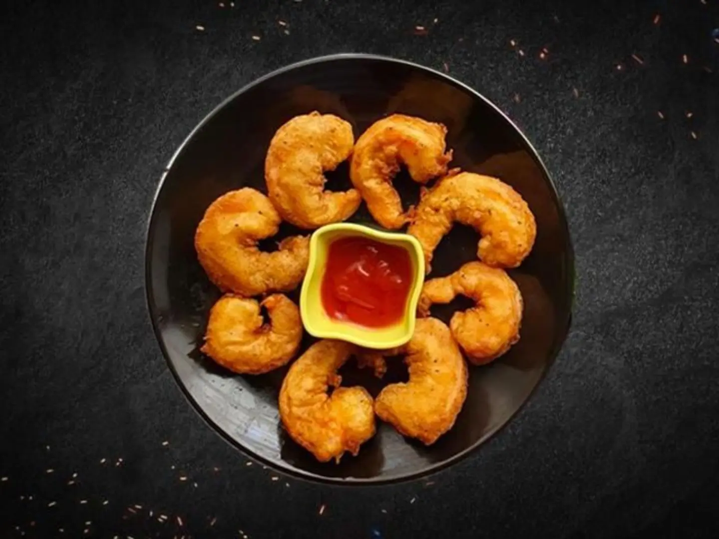 Golden Fried Prawns