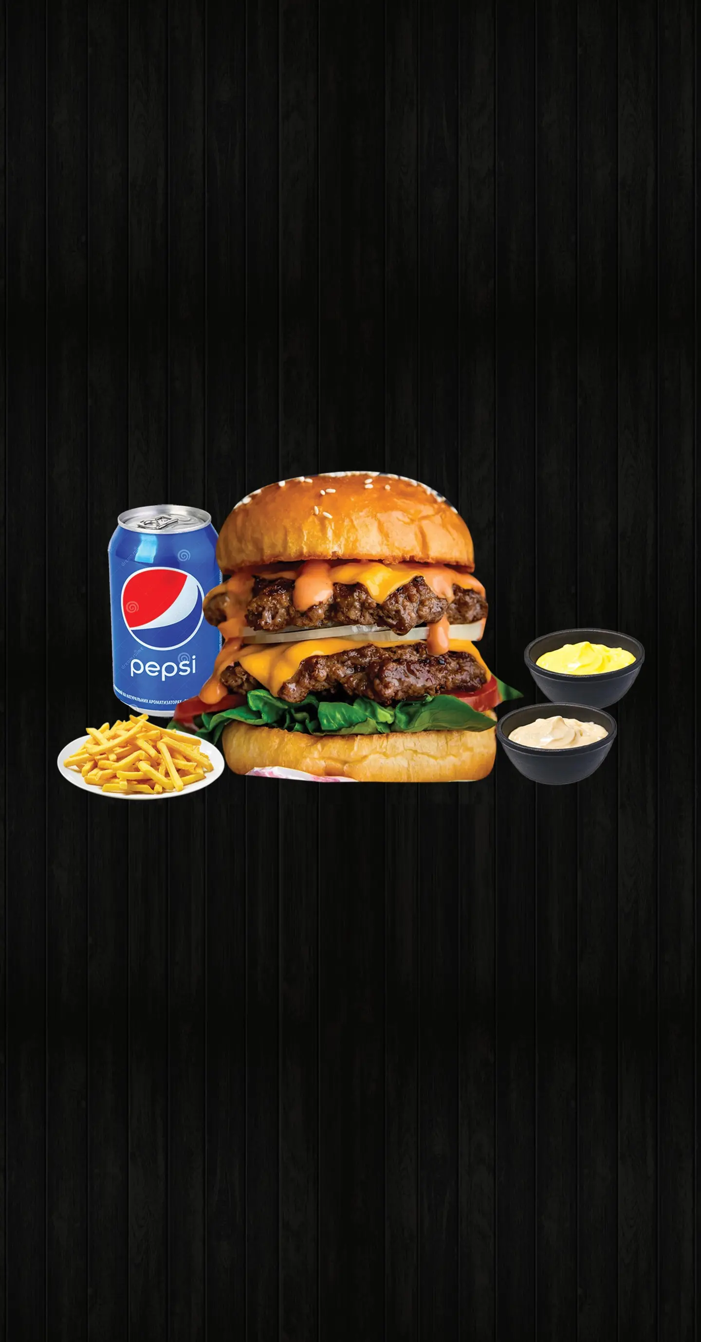 Double Beef Burger Meal