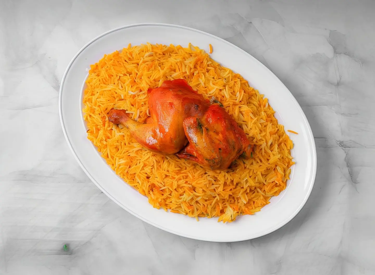 نصف حبة دجاج مندي