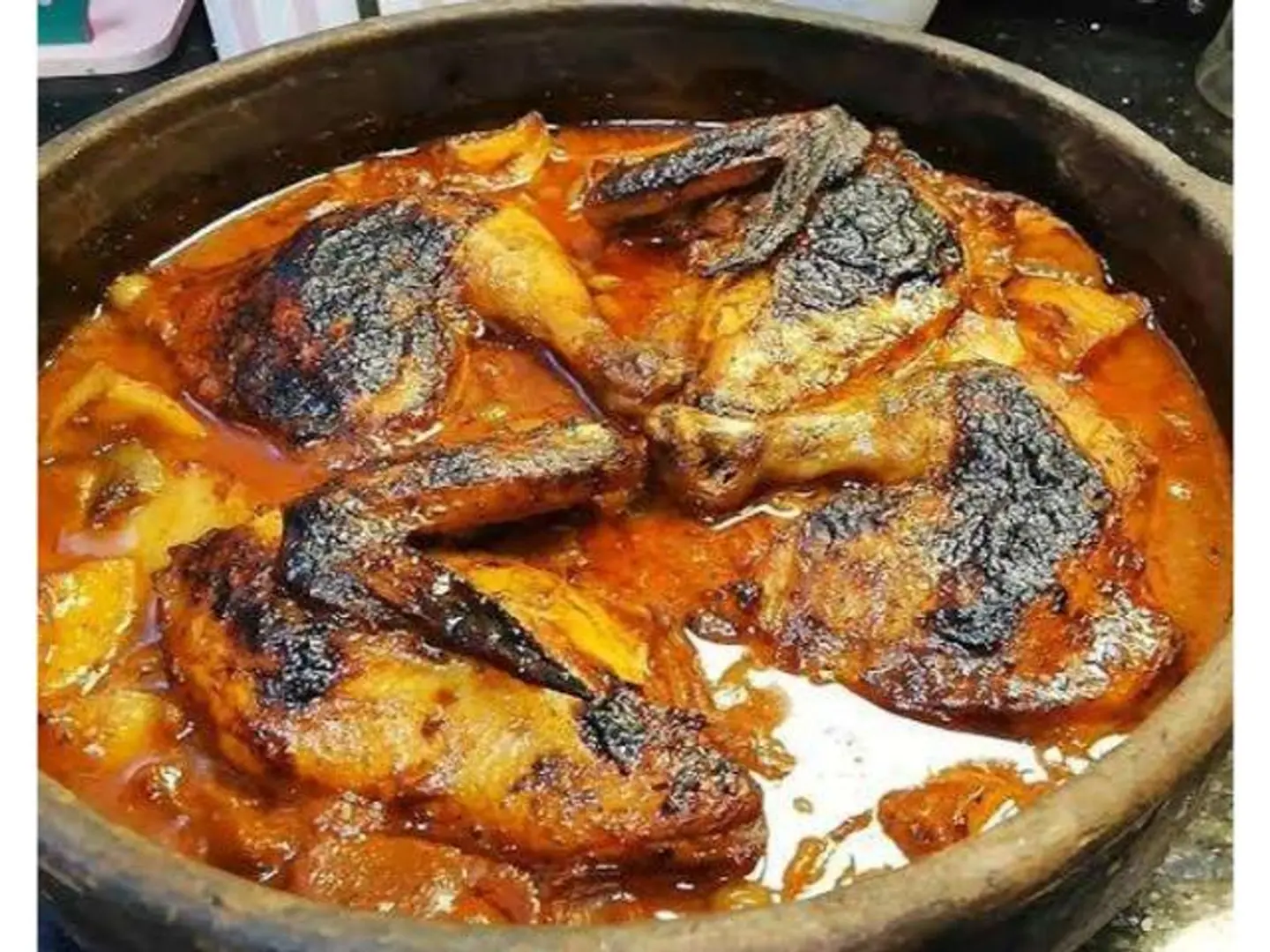 طاجن بطاطس بالفراخ والبصل