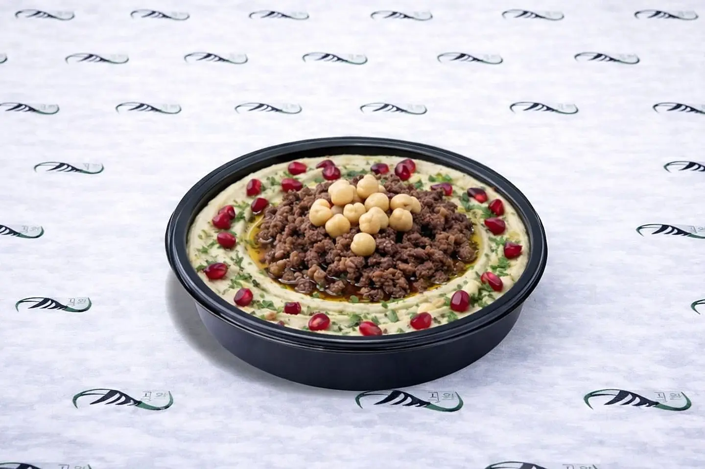 صحن حمص لحم