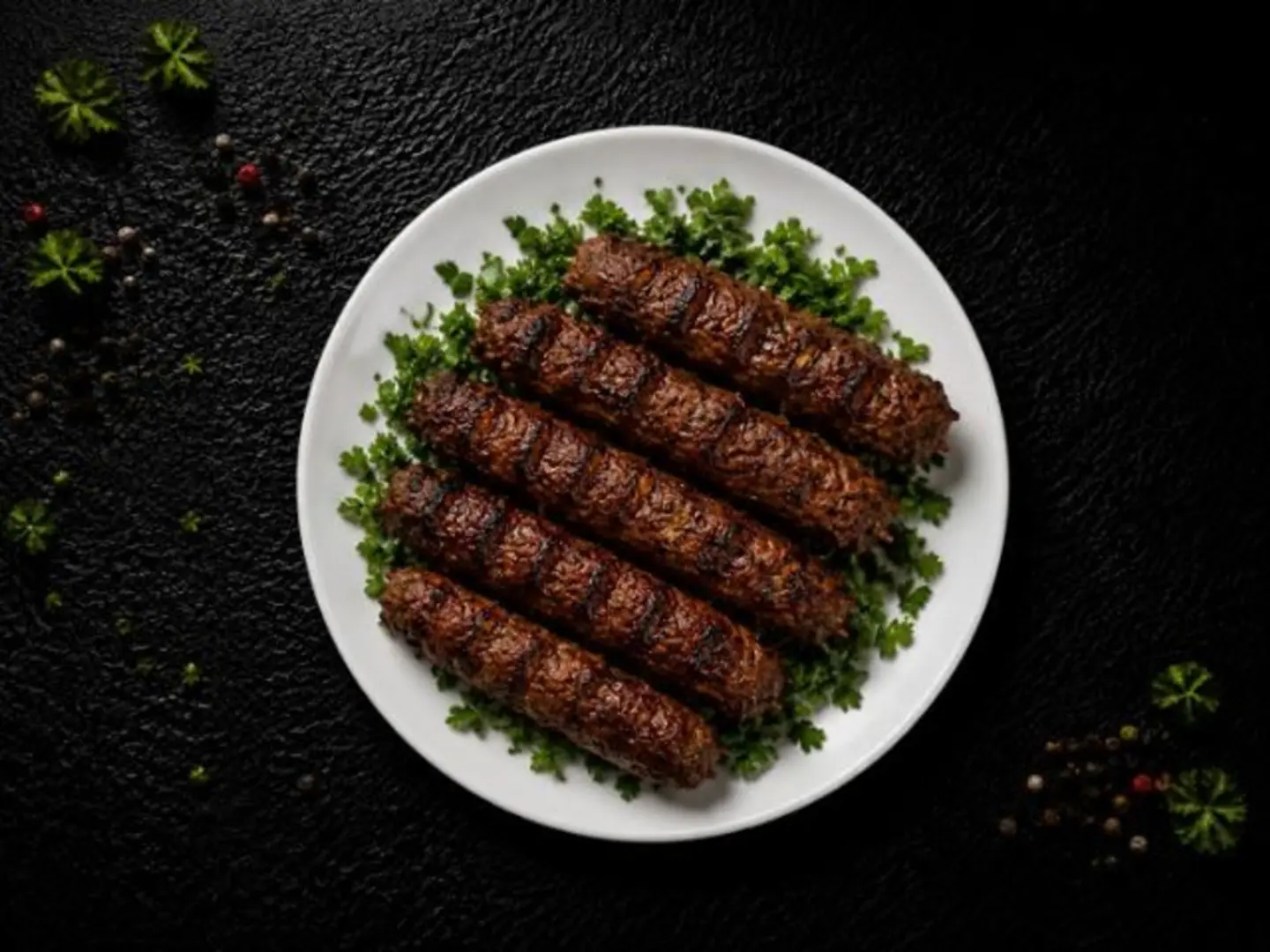 One Person Of Charcoal Kebab