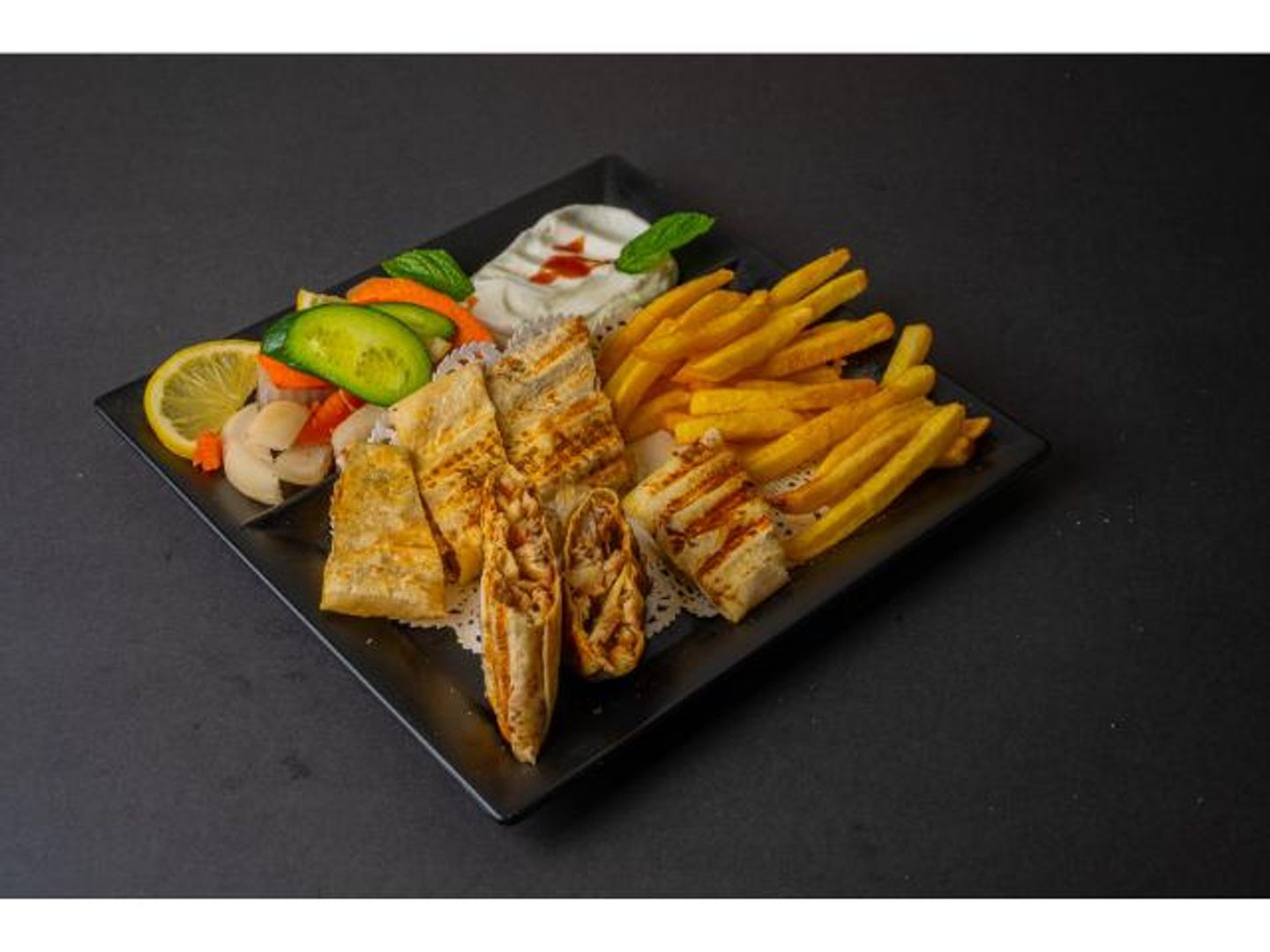 Arabic Chicken Shawarma With Cheese