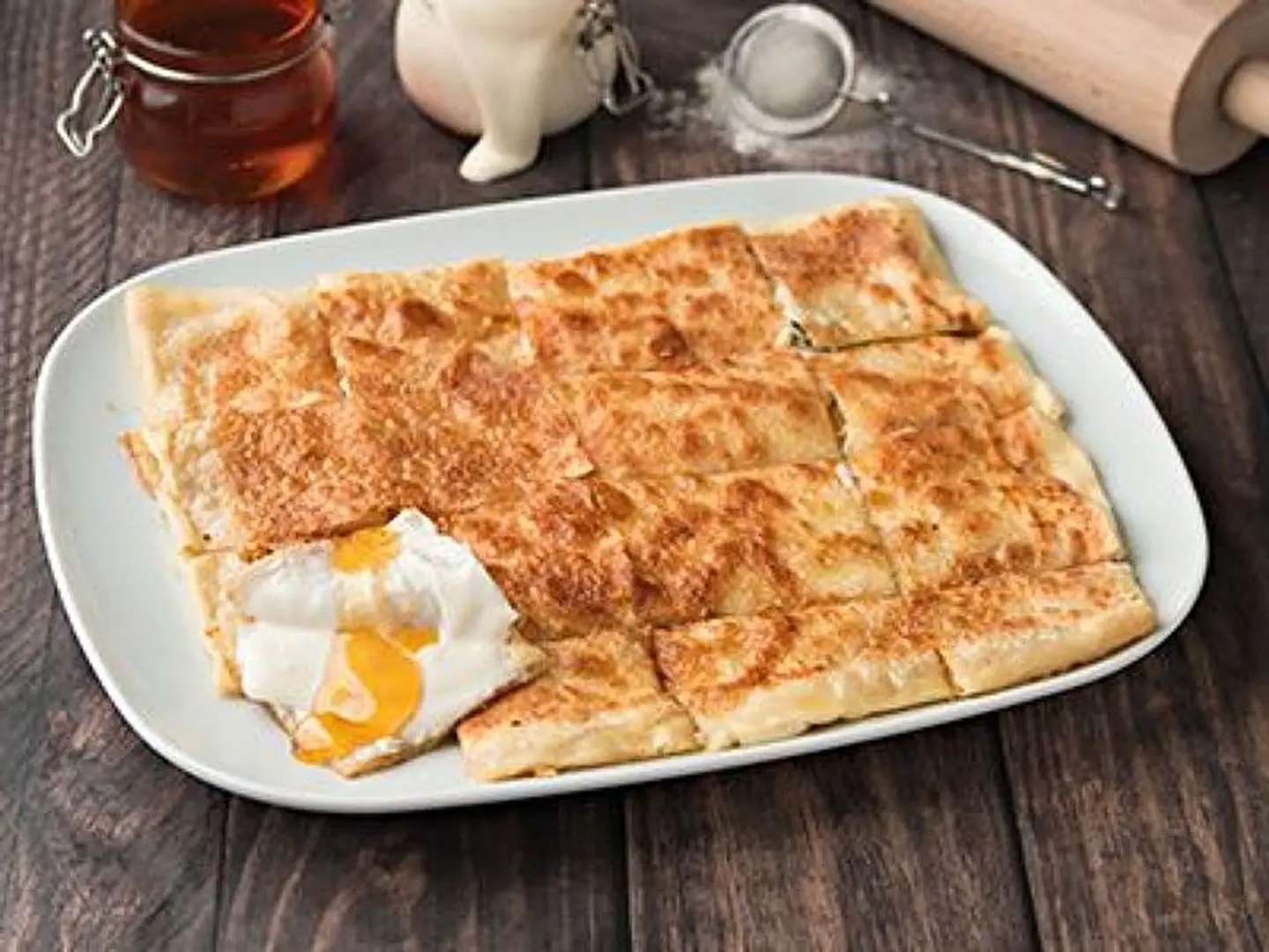 مطبق عسل وجبن سائل