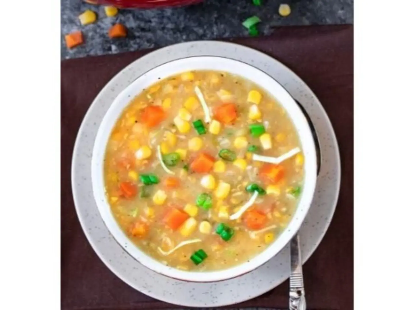 شوربة الذرة الحلوة خضار