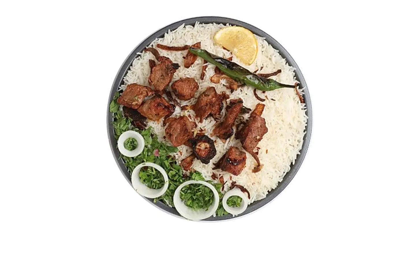 Meat With Rice And Vegetables