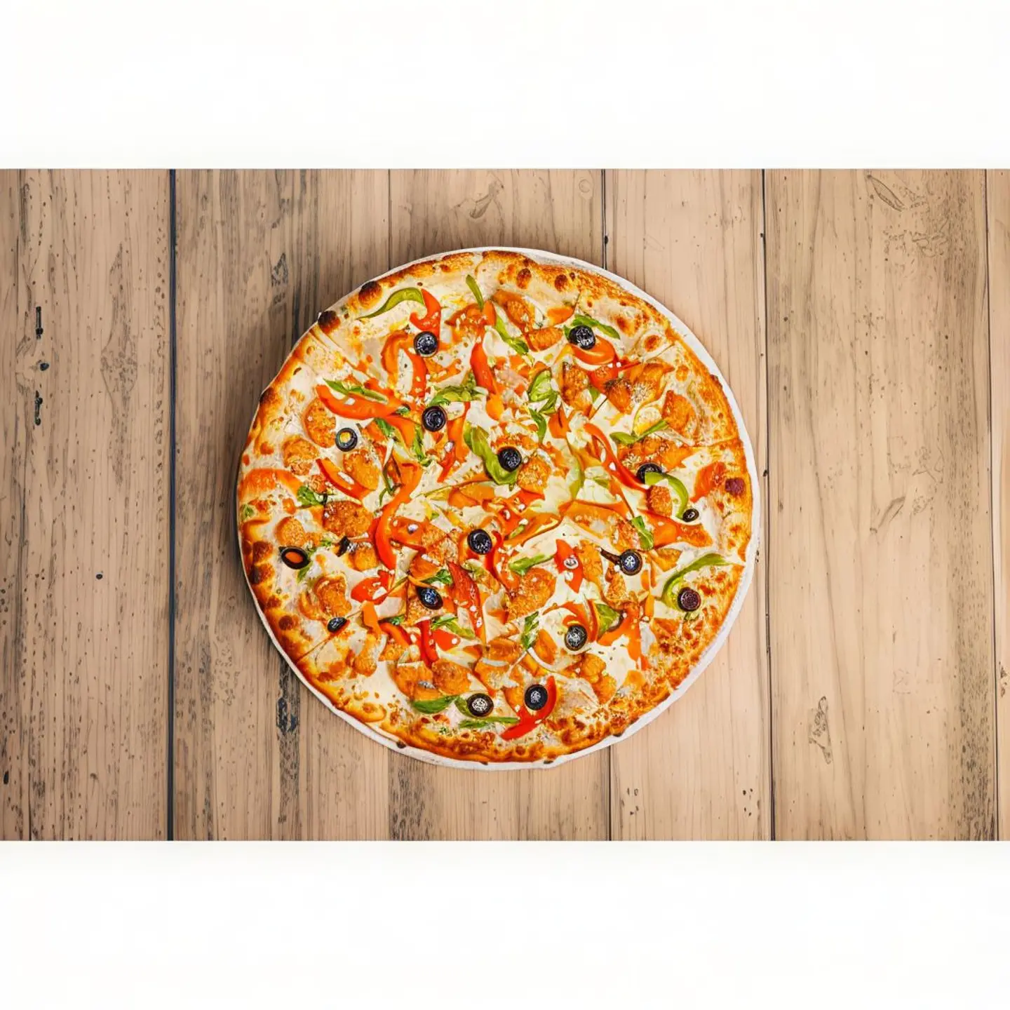Shawarma Pizza With Liquid Cheese