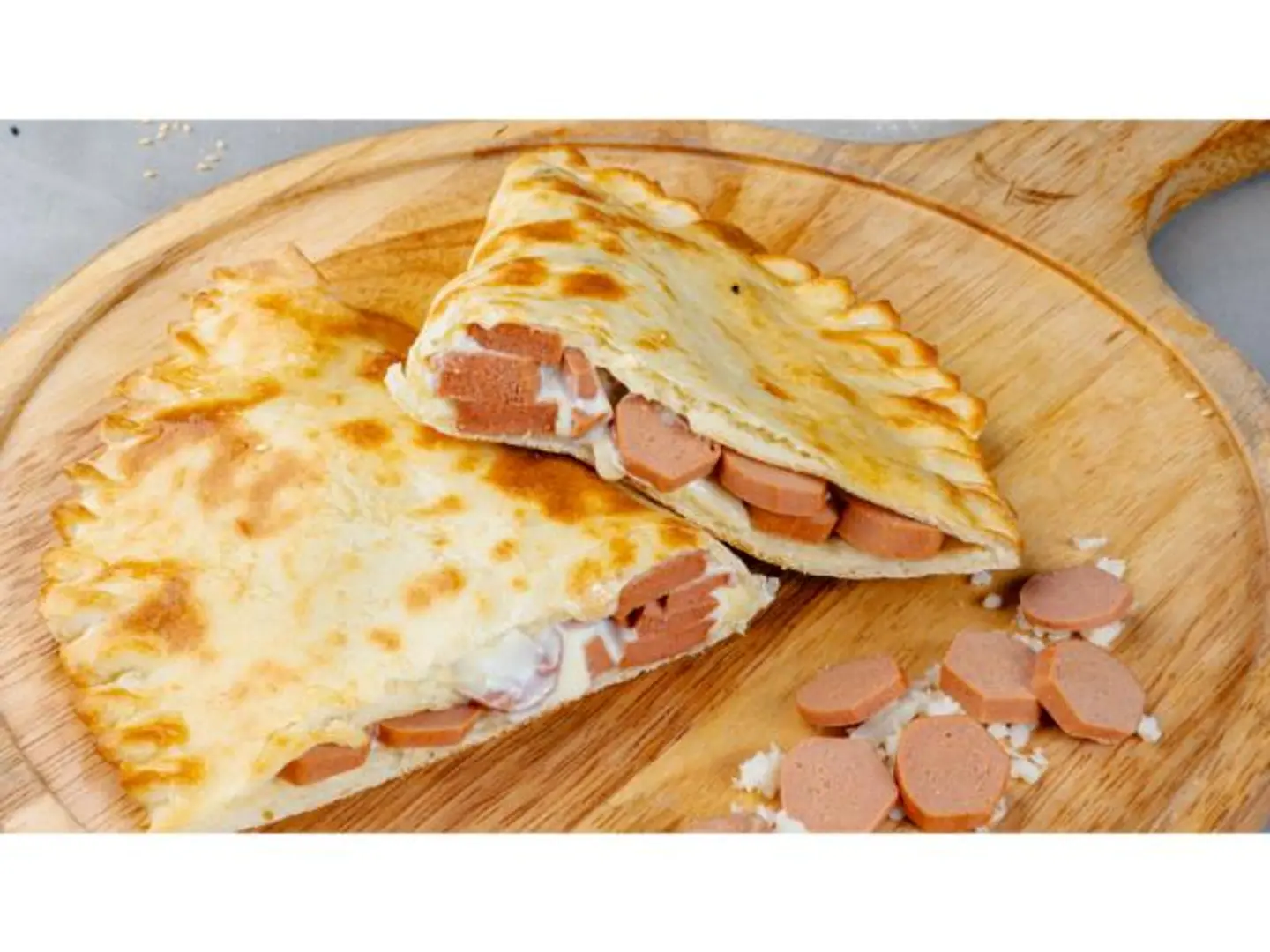 Cheese And Sausage Manakeesh