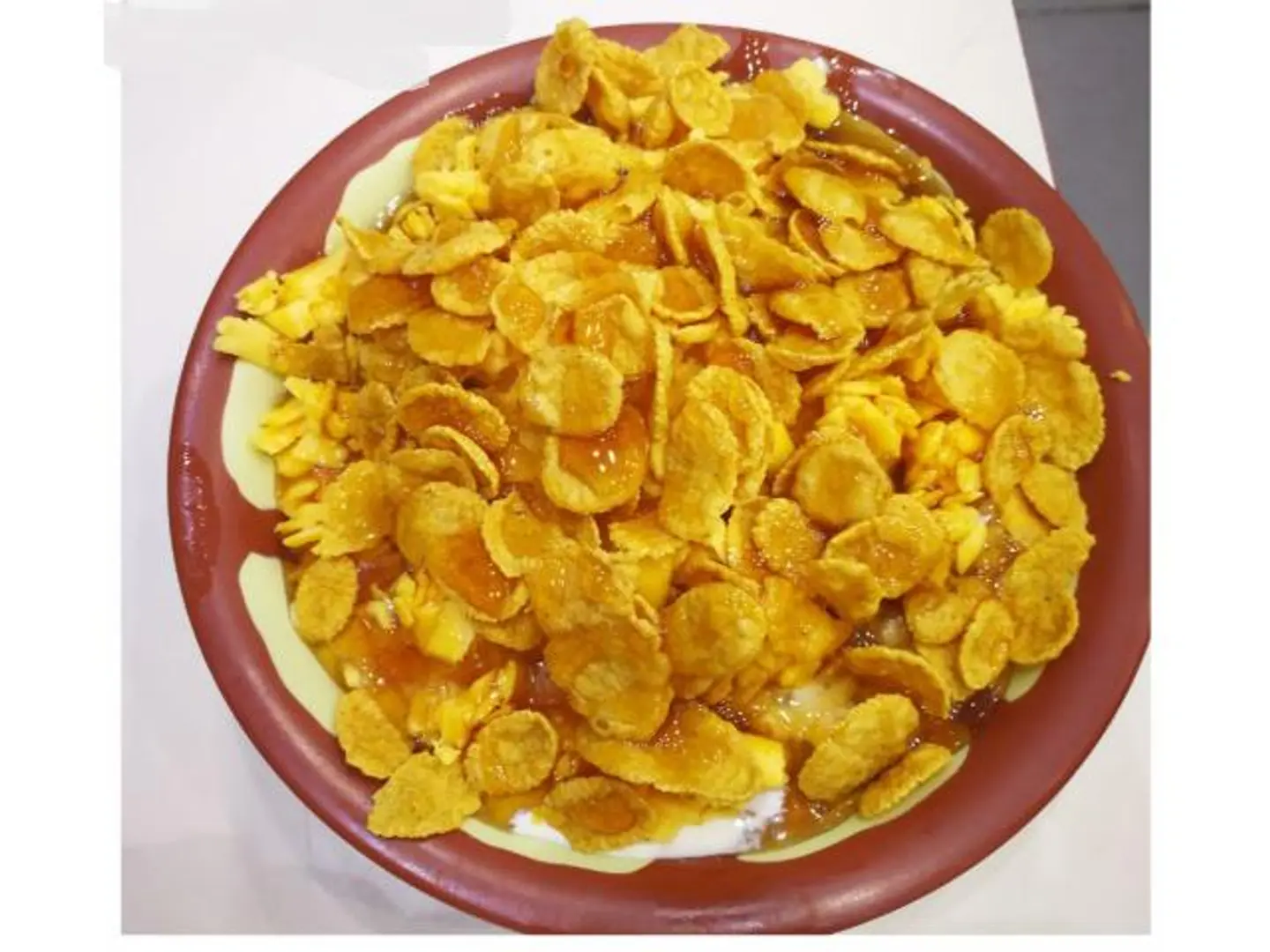 Masoub With Cream, Cornflakes And Honey