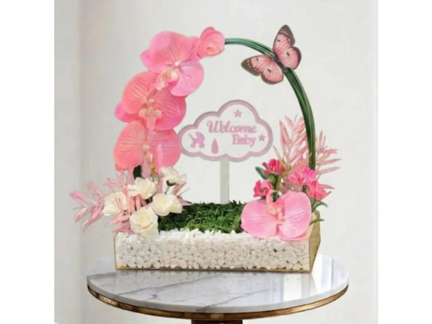 New Baby Girl Arrangement 1