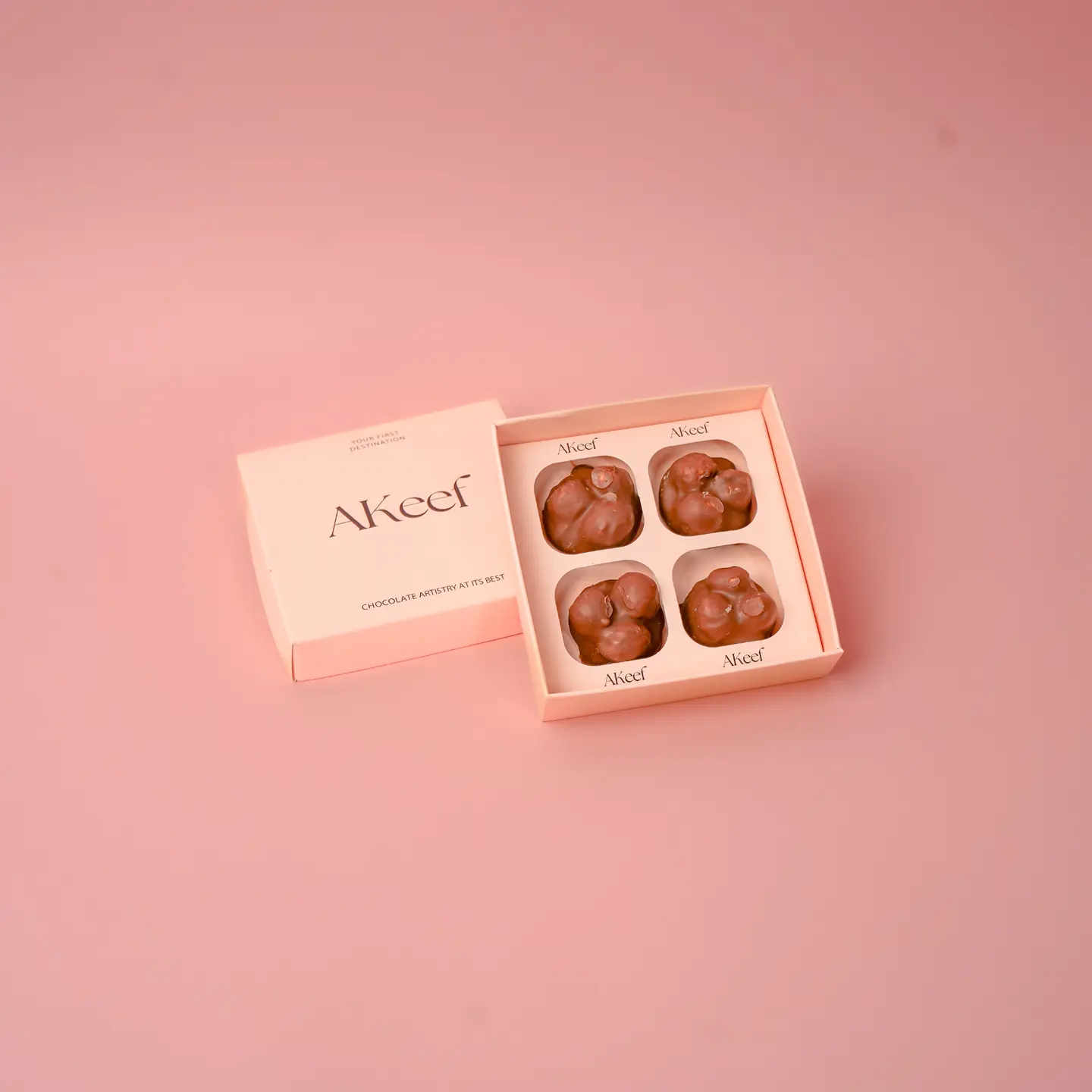 Caramelized Hazelnut Box, 4 Pieces