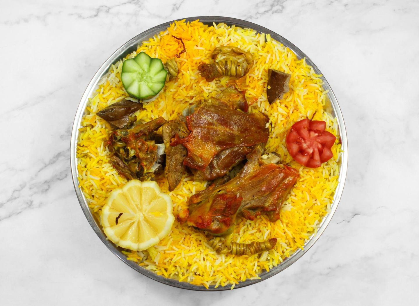 Mandi Meat Shabi Rice For One Person