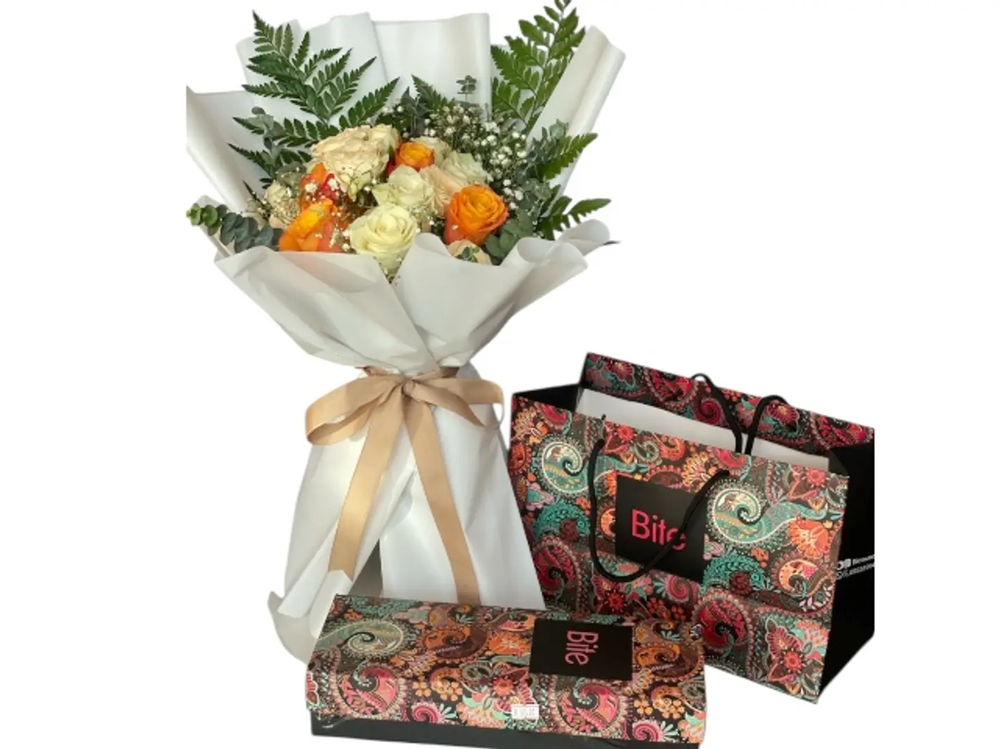 ورد مع شوكلاتة بيتي