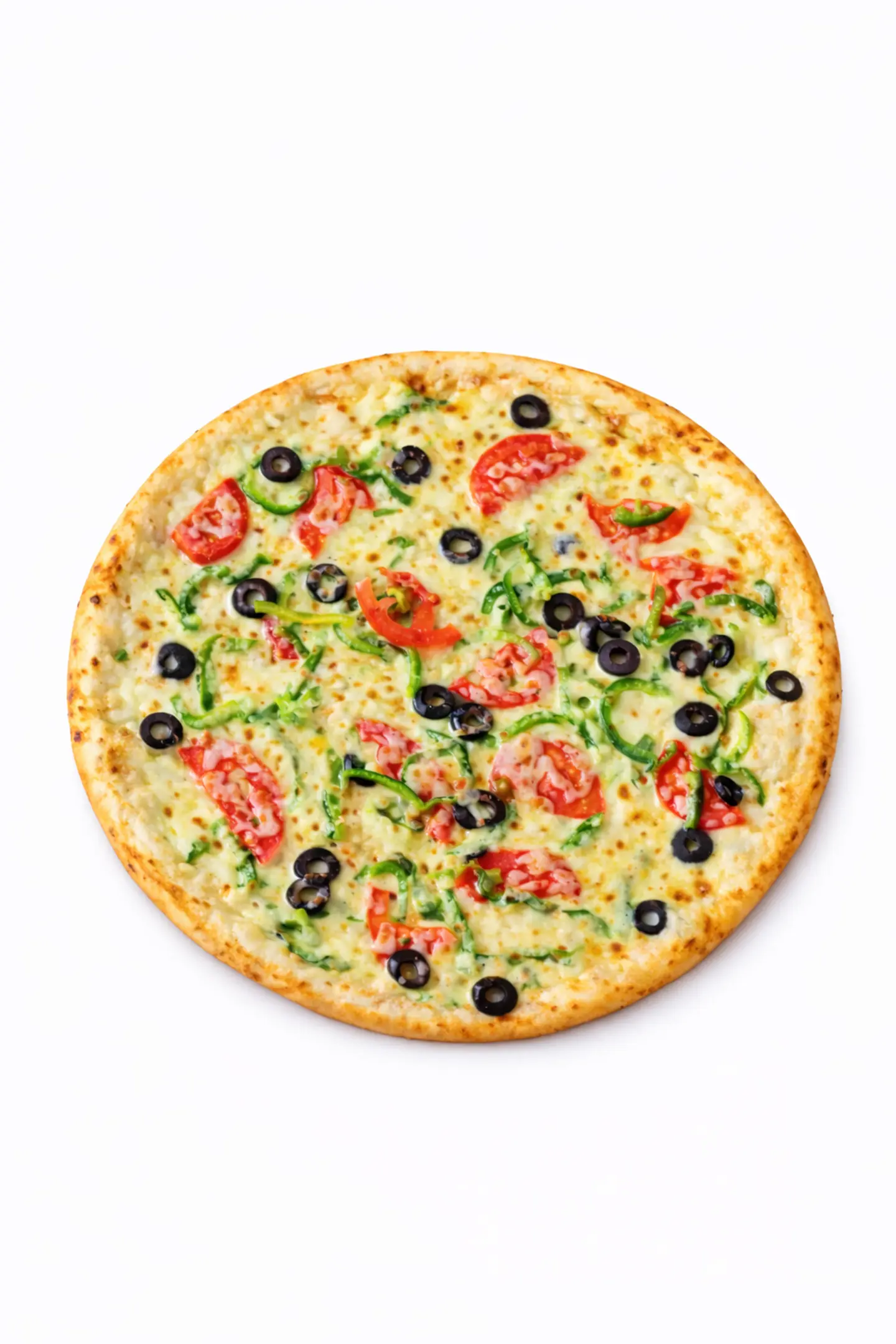 Liquid Cheese And Vegetable Pizza