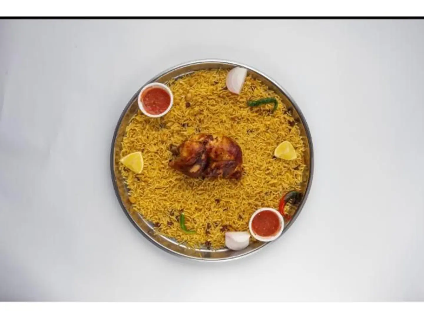 Half Grilled Chicken With Rice