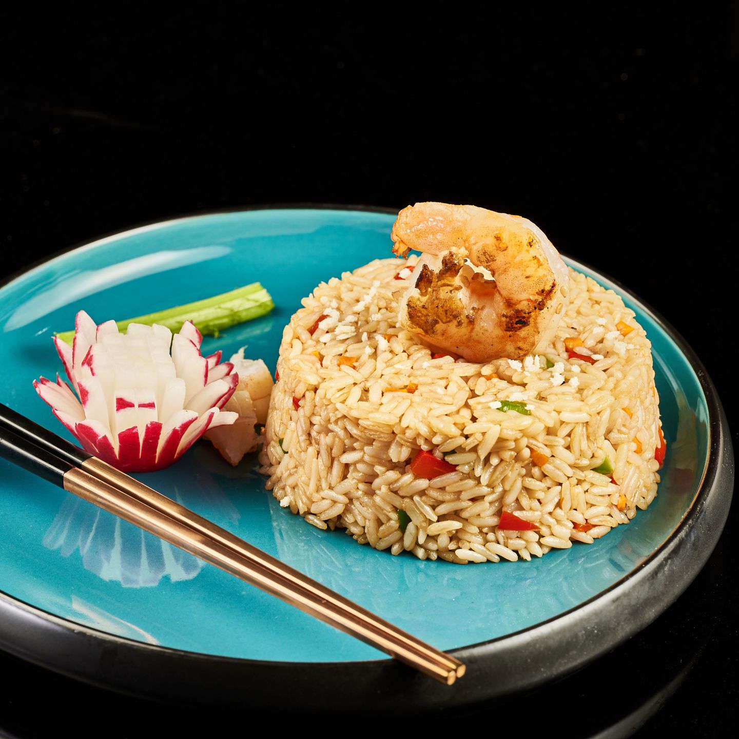 Fried Rice With Shrimp And Garlic