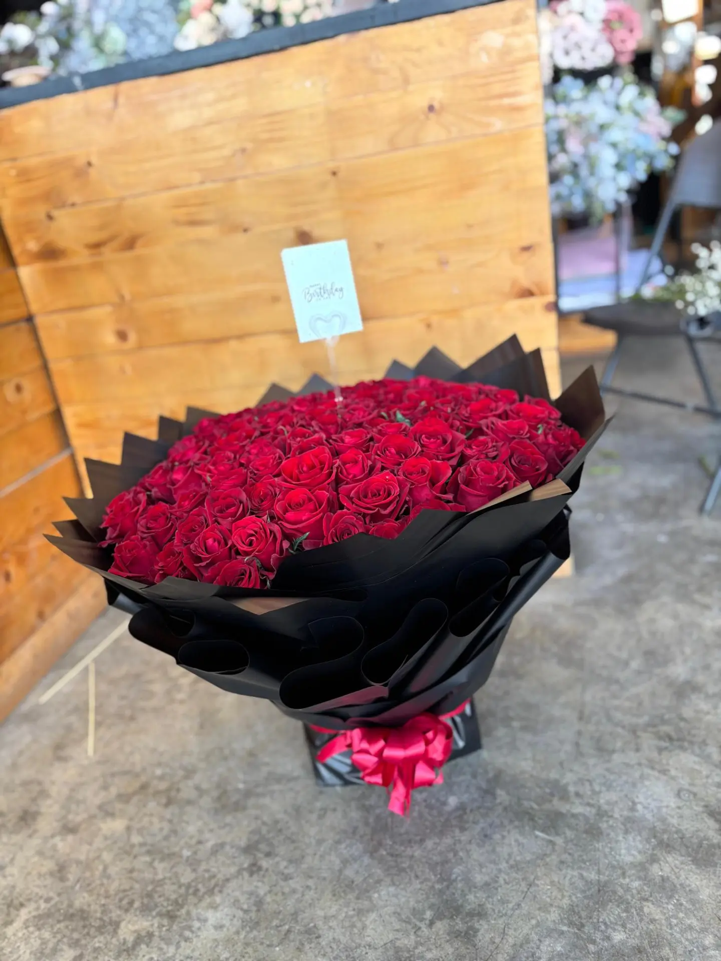 باقة ورد احمركبير