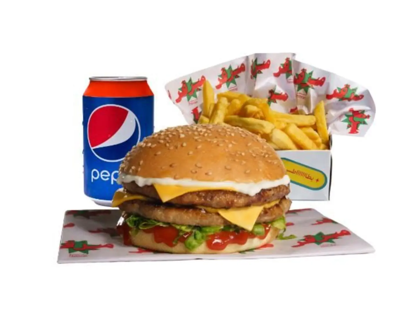 برجر دجاج مشوي دبل وجبه