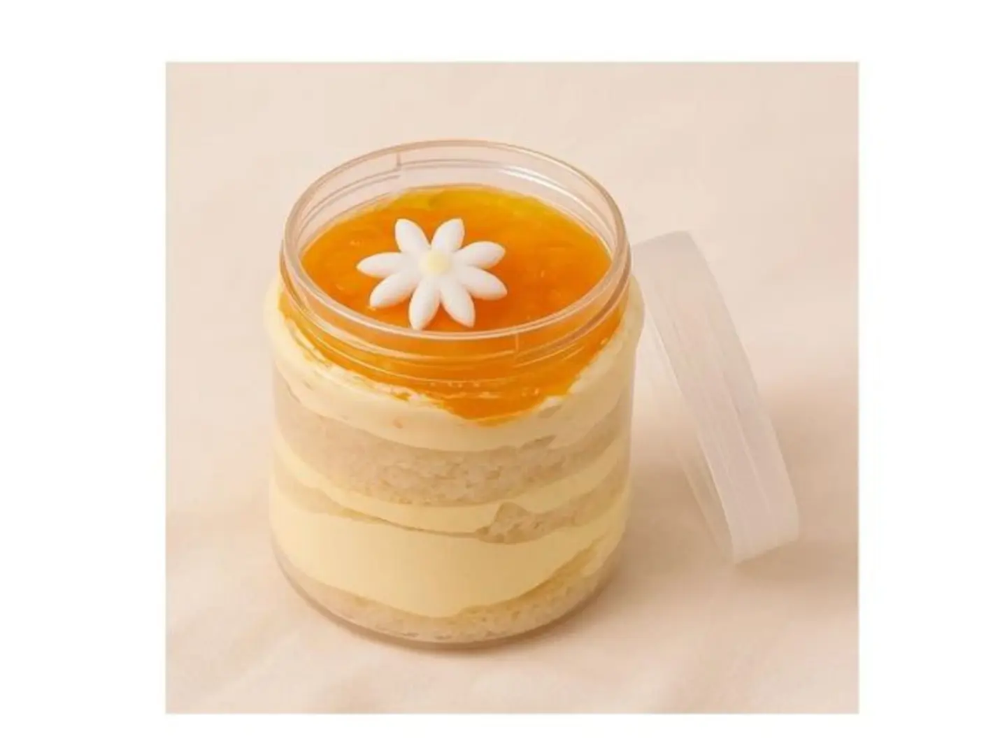 Mini Mango Jar Cake 150g Tropical Birthday & Gift Dessert For Her Or Him