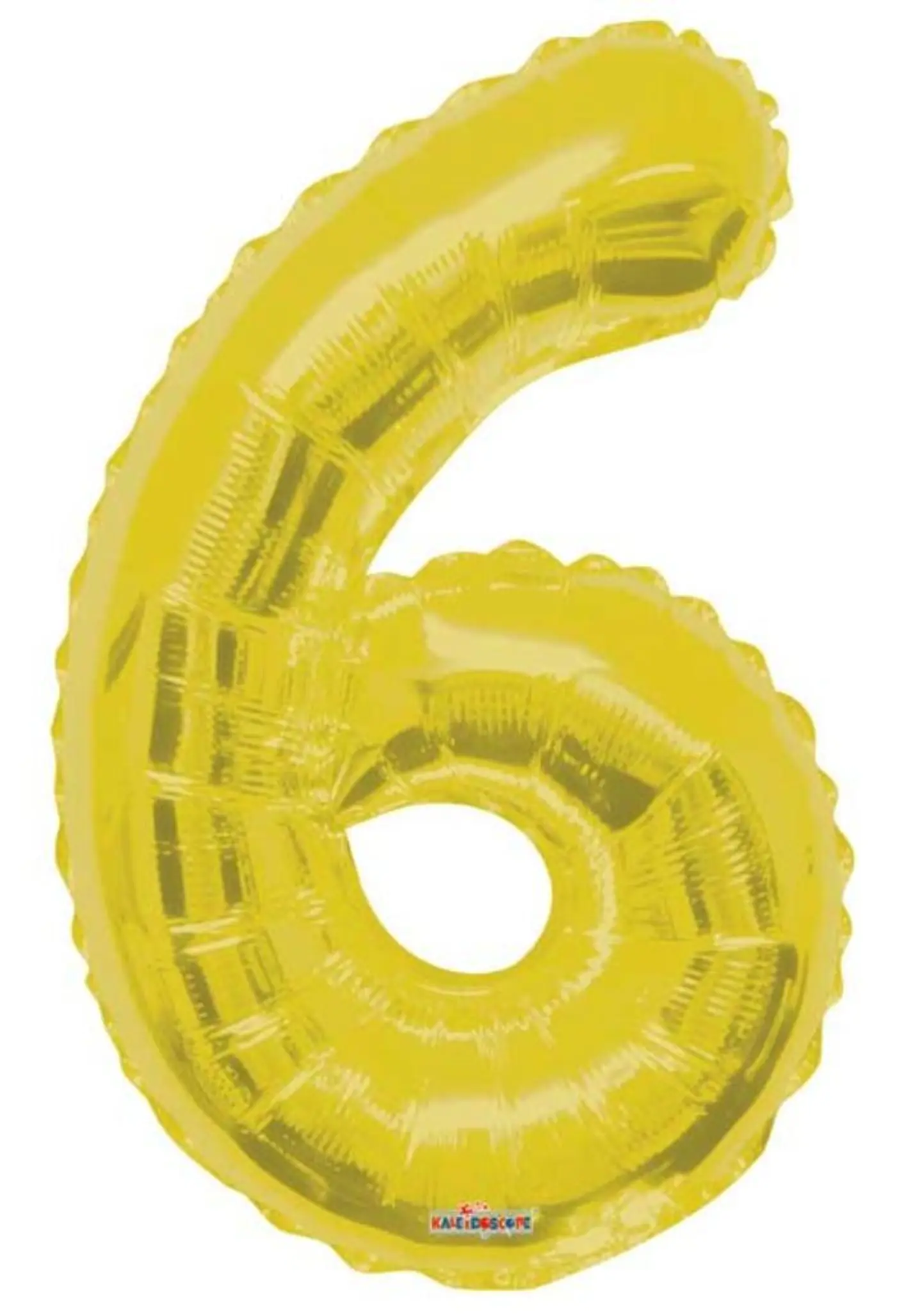 بالون هيليوم ذهبي رقم 6