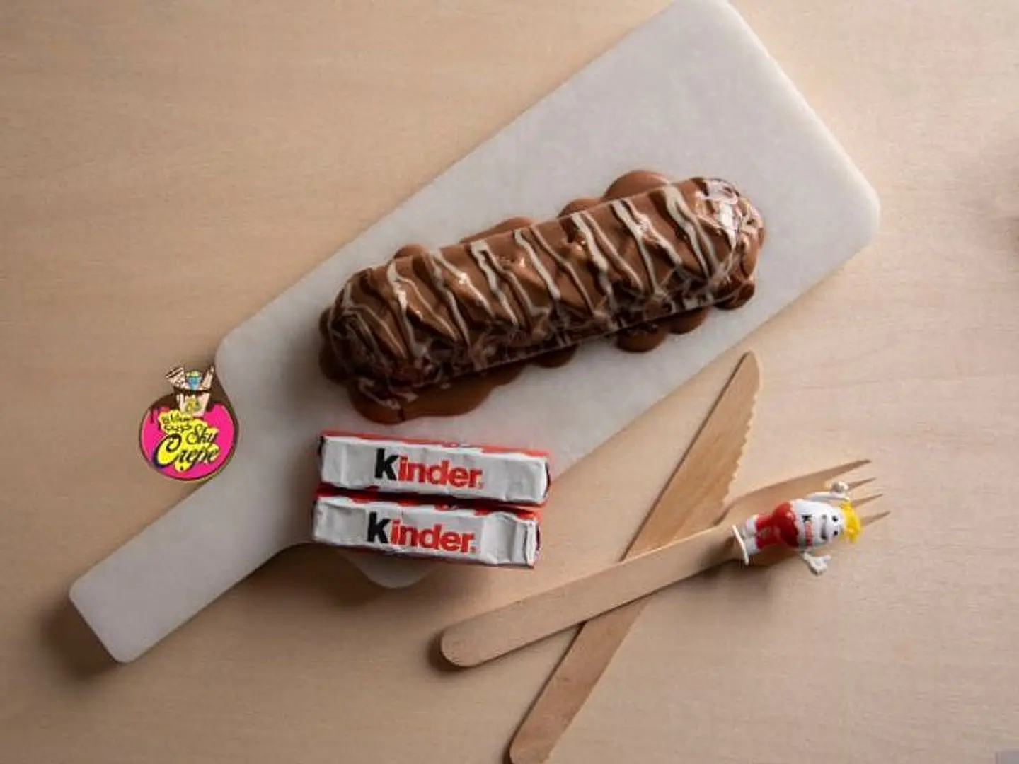 Kinder Stuffed Waffle