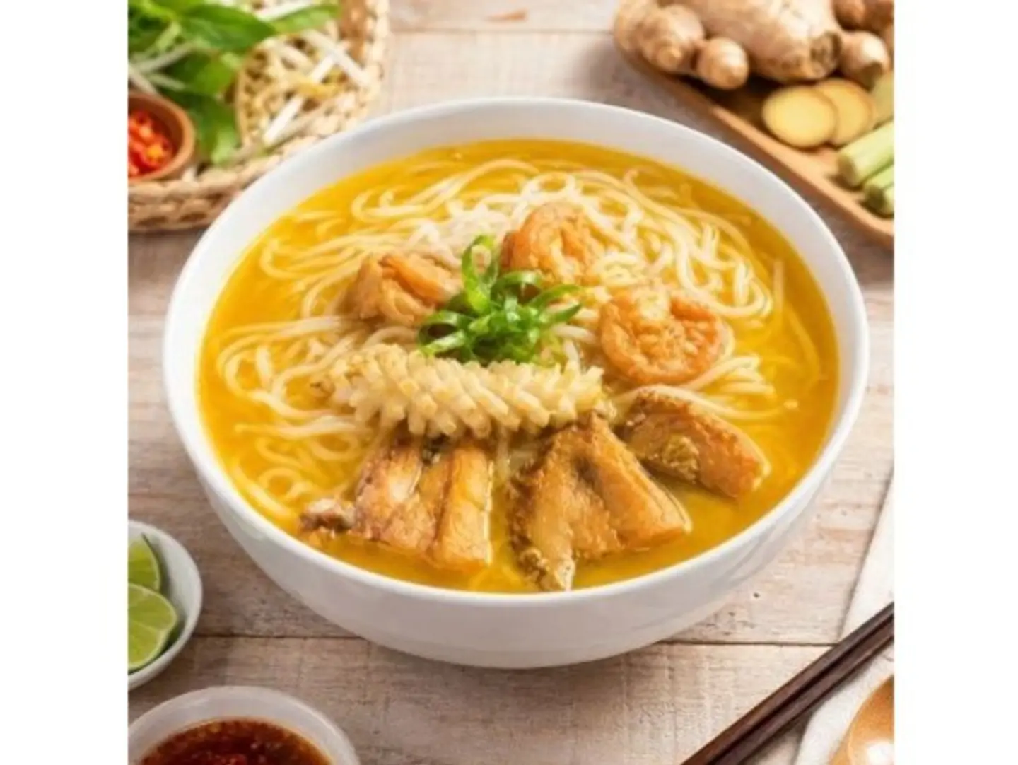 Seafood Noodles In Sour Broth